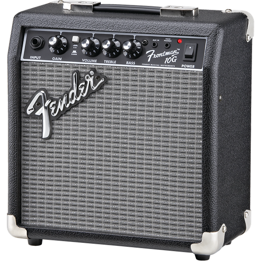 Fender Frontman 10G Guitar Amp | 10 Watts | Clean and Distortion Tones | Headphone Output for Silent Practising | Great for Beginners