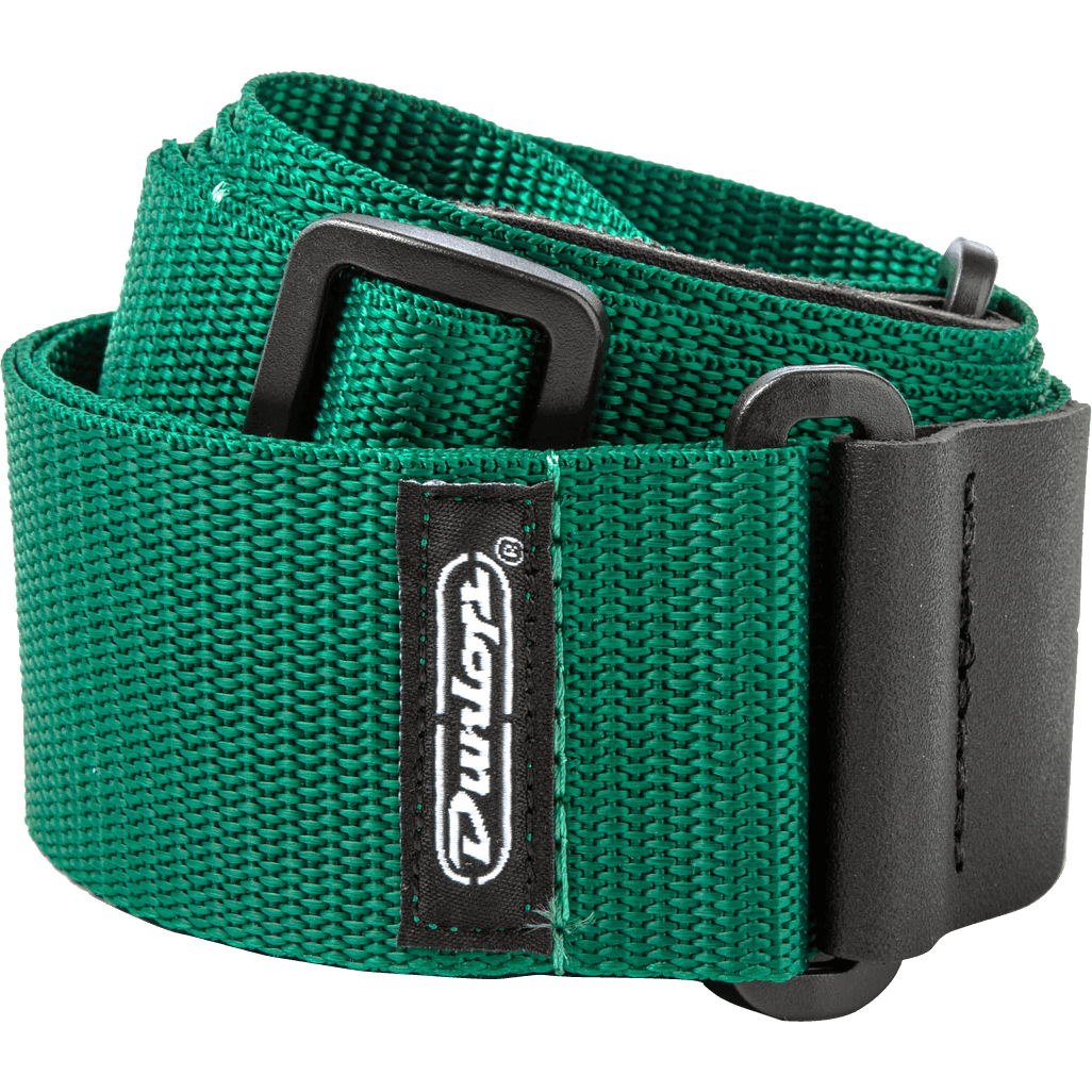 Green Polypro Guitar/Bass Strap by Dunlop | ADU D07-01RG