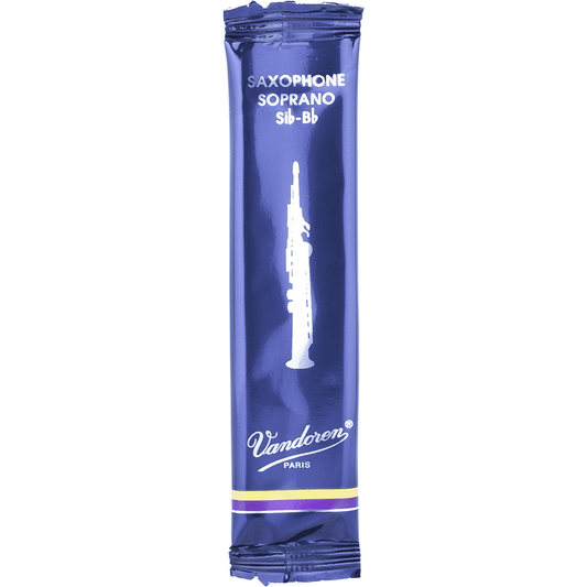 Vandoren Traditional SR2025 Soprano Saxophone Reed | Strength 2.5 | Single Reed