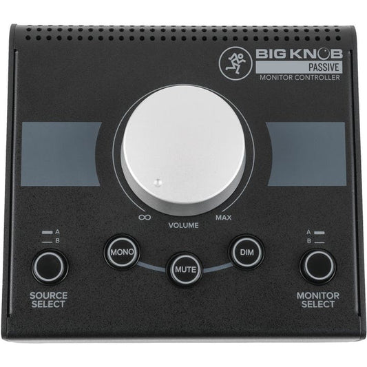 Mackie Big Knob Passive 2x2 Studio Monitor Controller | Passive Monitor Controller | 2 Selectable Stereo Inputs | 2 Selectable Stereo Outputs | Mono/Mute/Dim Buttons