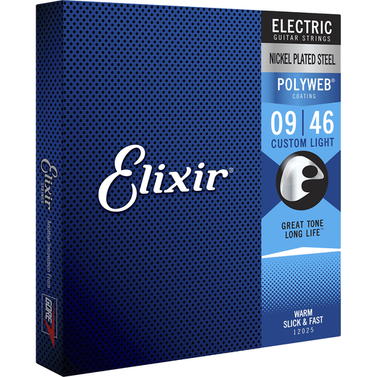 Elixir Custom Light POLYWEB 09 - 46 Electric Guitar Strings