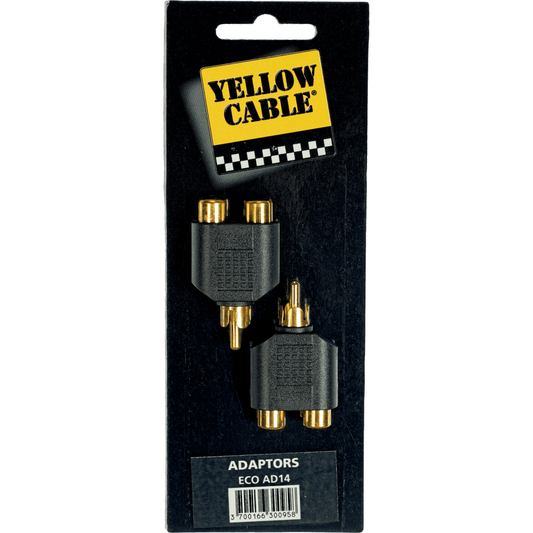 Adapter ECO AD14 by Yellow Cable | RCA male to 2 x female RCA | 2 pcs