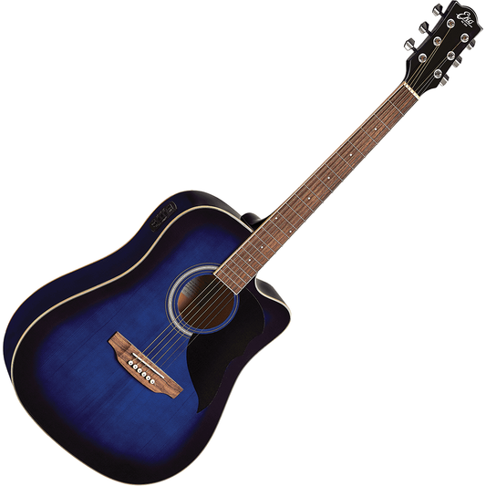 Ranger 6 Cutaway Blue EQ | Electro Acoustic Guitar by Eko