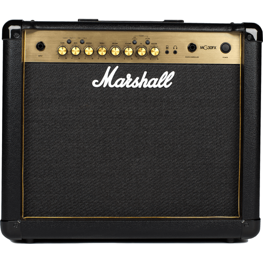 Marshall MG30FX 30W Black & Gold Guitar Combo Amplifier | Built-In Effects and Tuner