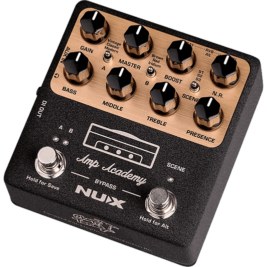 NUX Amp Academy | Stomp-Box Amp Modeler | Guitar Effects Pedal | NGS-6 | MNU AMPACADEMY