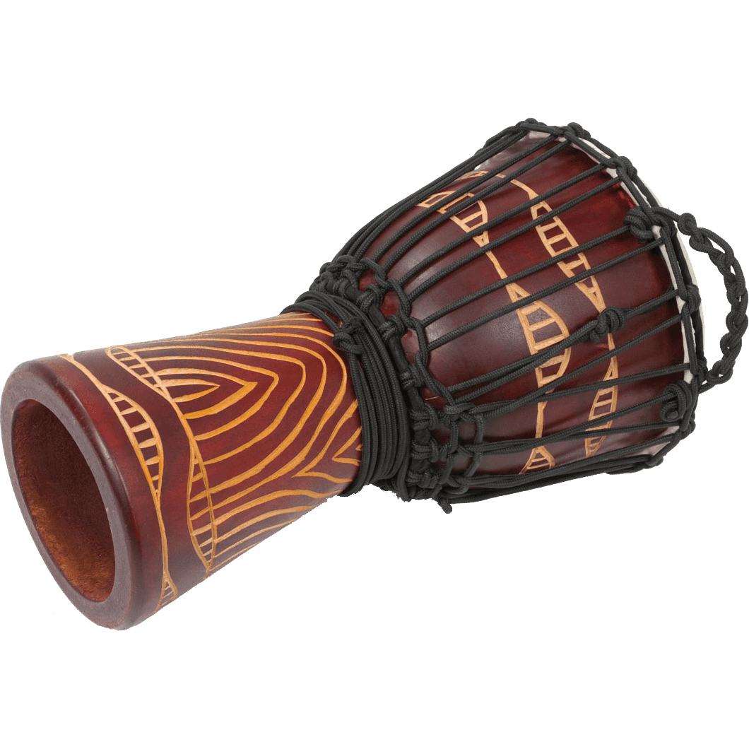 Red Carved Slammer 12" Djembe by Tanga | DA60-8T