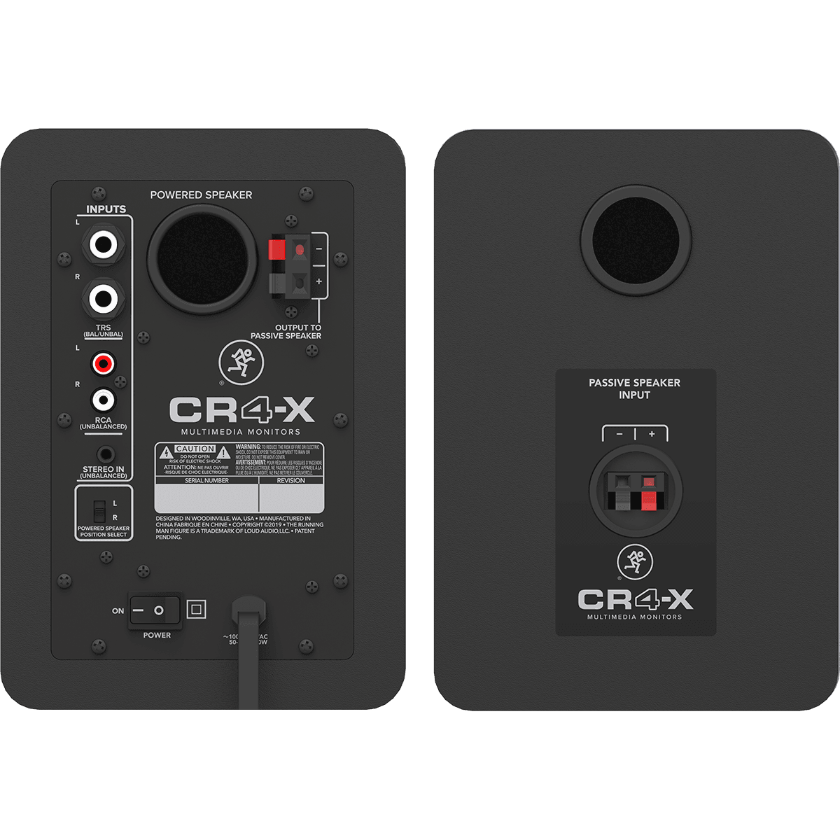 Mackie CR4-X Monitors | CR-X Series 4-Inch Multimedia Monitors | Professional Studio Quality Sound | Pair | Perfect for Content Creators