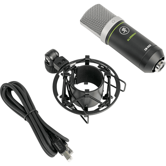 Mackie RMM EM-91CU+ USB Condenser Microphone | Large-diaphragm USB Condenser Microphone | Includes Shock Mount | Cardioid Polar Pattern | 16-bit/48kHz Conversion