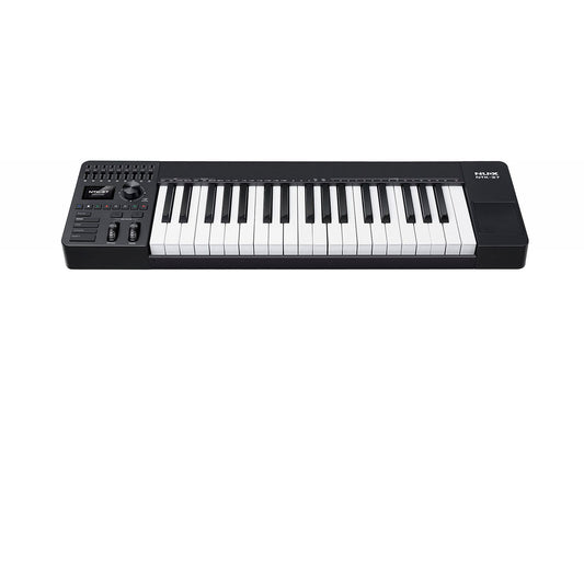 NUX NTK-37 MIDI Master Keyboard | 37-Key Keyboard with 9 Faders and 8 Potentiometers | Included Software