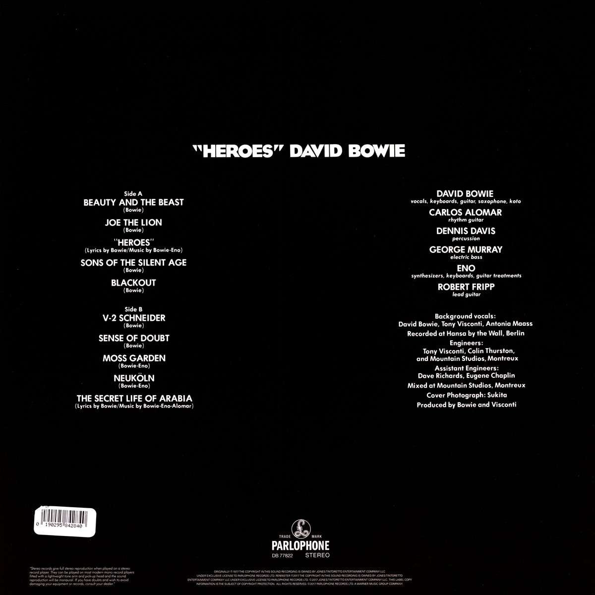 David Bowie: Heroes | 2017 Remastered | 180g | LP | Vinyl
