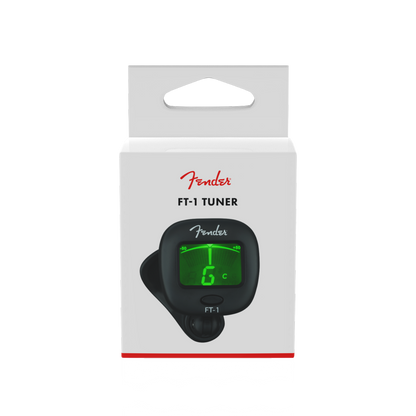 FT-1 Pro Clip-On Tuner by Fender | Suitable for Guitar, Bass, Ukulele and Chromatic Tuning