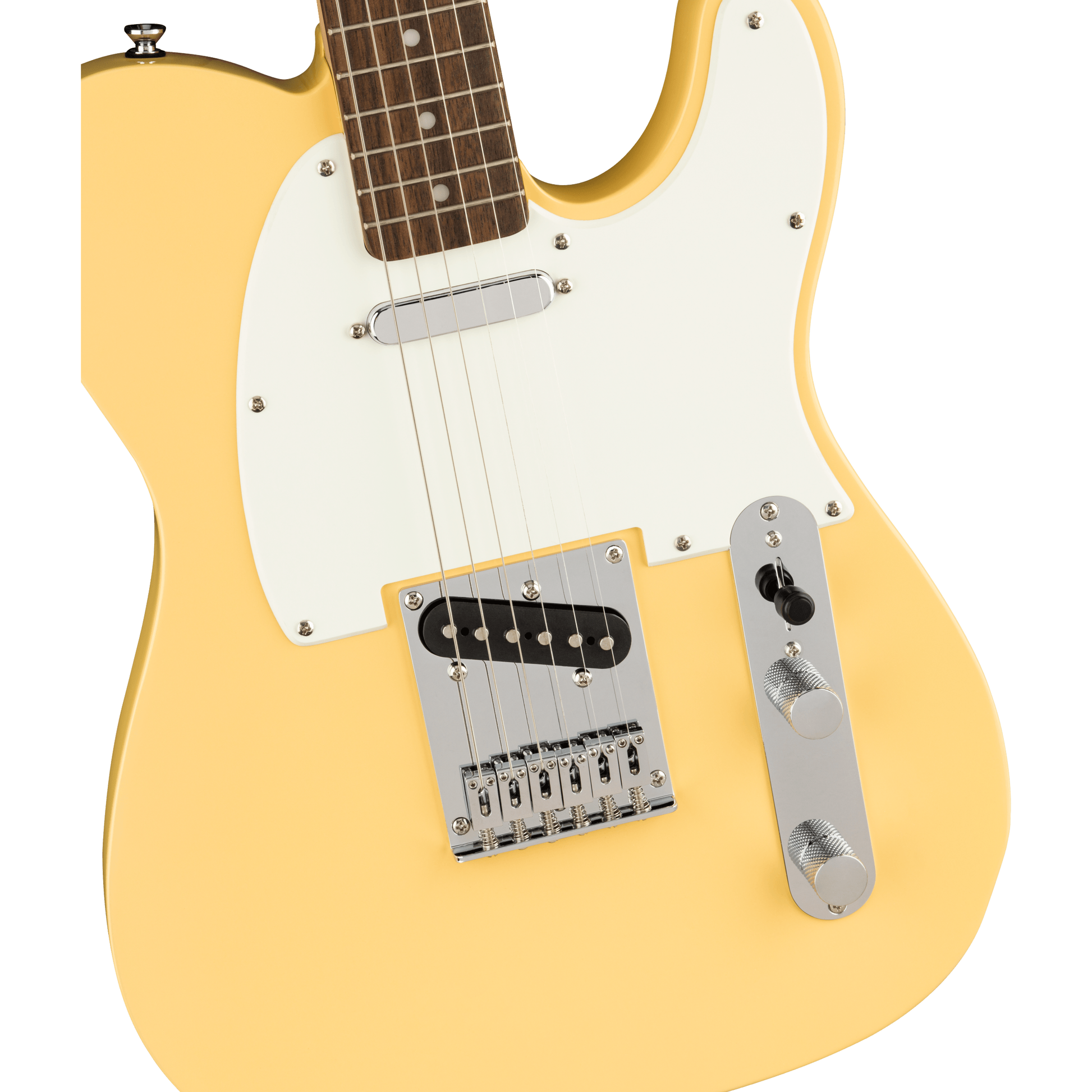 Squier Bullet® Telecaster®, Laurel Fingerboard, White Pickguard, Vintage White Electric Guitar by Fender