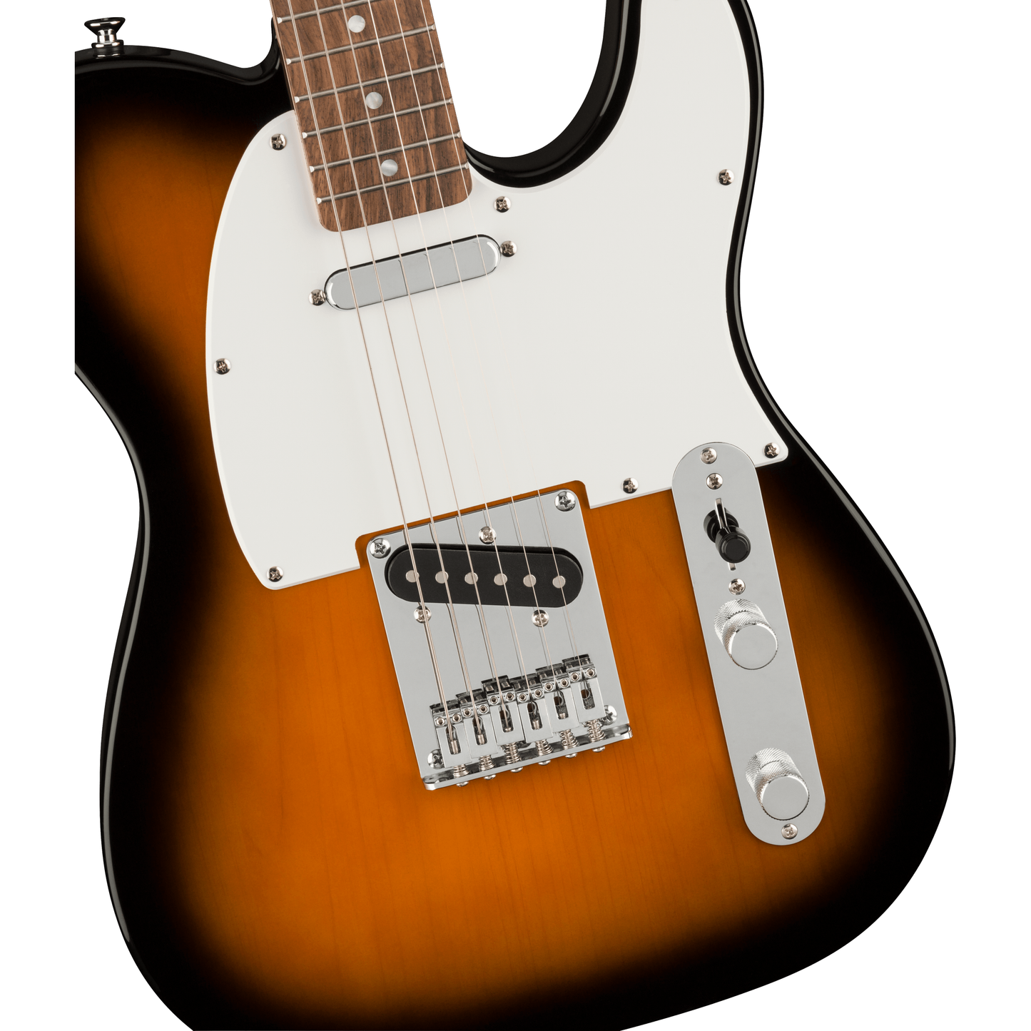 Squier Bullet® Telecaster®, Laurel Fingerboard, White Pickguard, Brown Sunburst Electric Guitar by Fender