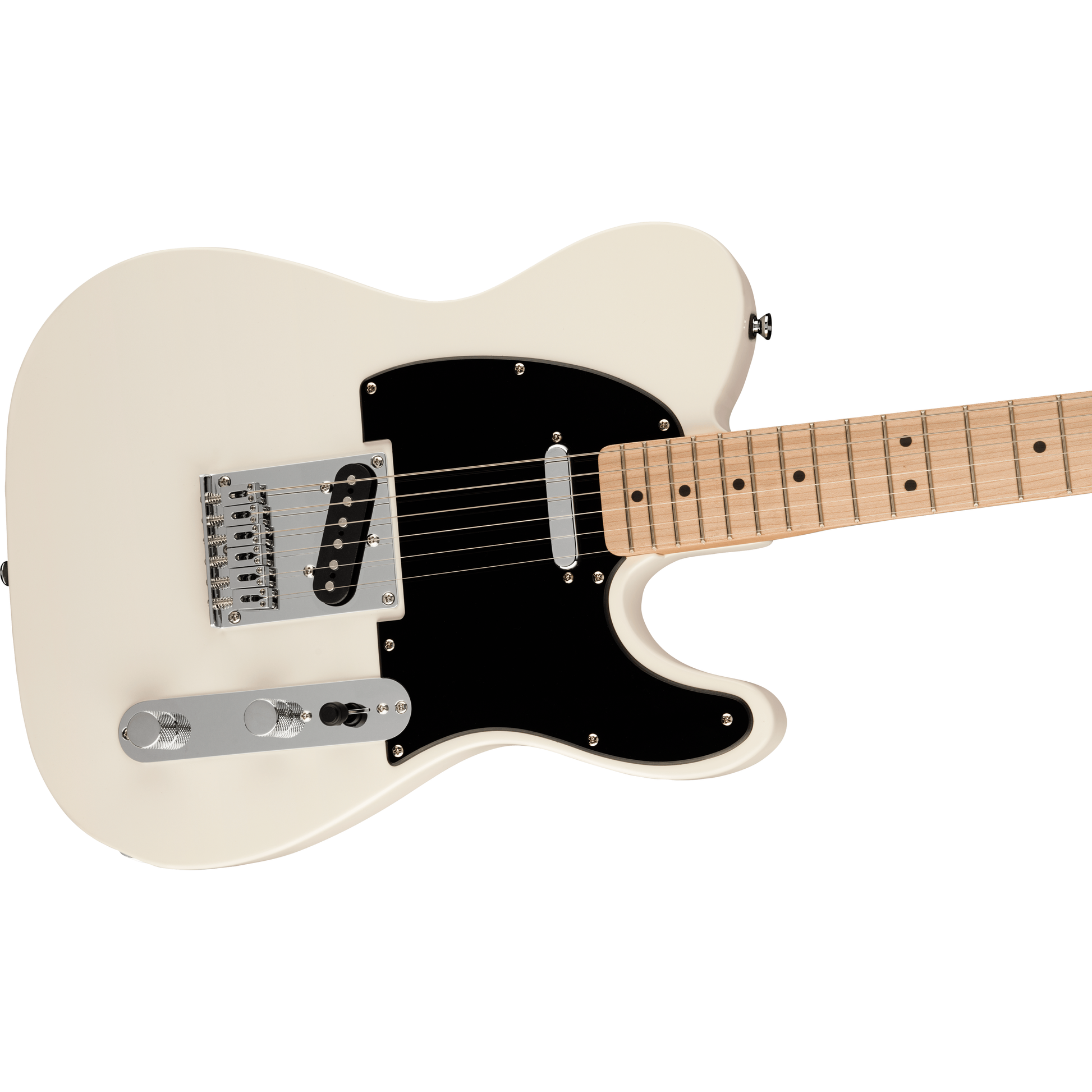 Squier Bullet® Telecaster®, Maple Fingerboard, Black Pickguard, White Electric Guitar by Fender