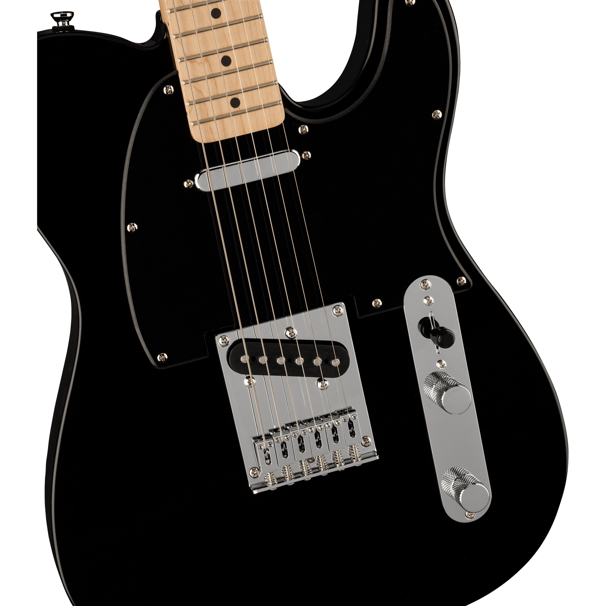 Squier FSR Bullet® Telecaster®, Maple Fingerboard, Black Pickguard, Black Electric Guitar by Fender