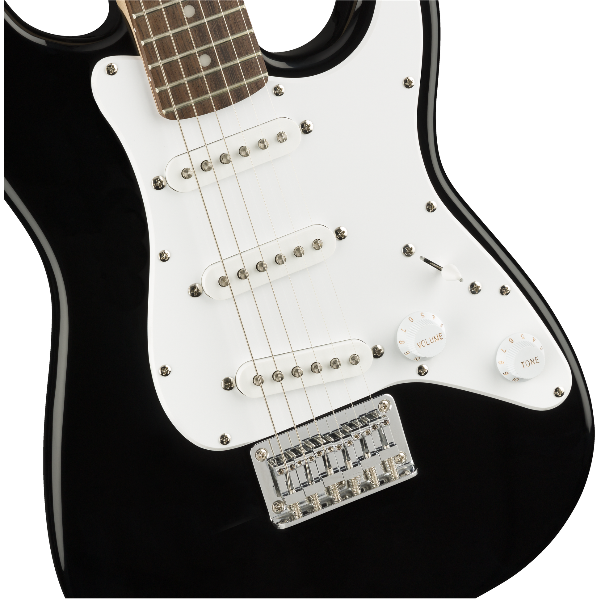 Fender Squier Mini Stratocaster | Черен | 3/4 Размер, Фингърборд от Лавър