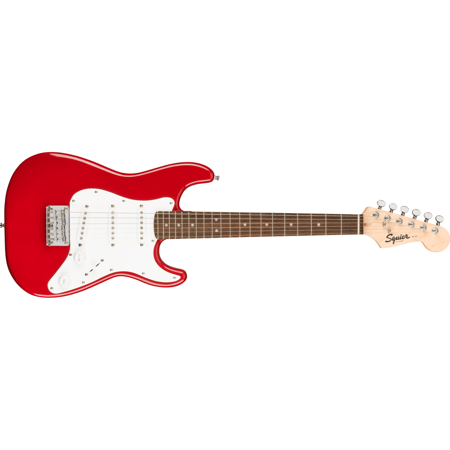 Fender Squier Mini Stratocaster | Red | 3/4 Size with Laurel Fingerboard