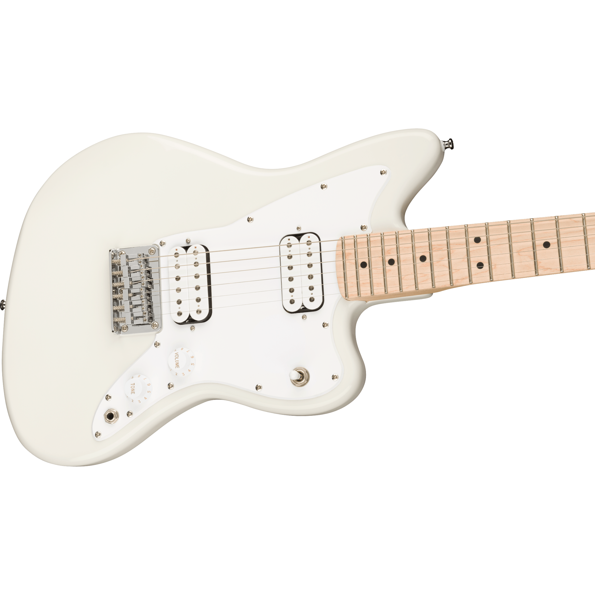 Fender Squier Mini Jazzmaster | Olympic White | 3/4 Size with Maple Fingerboard