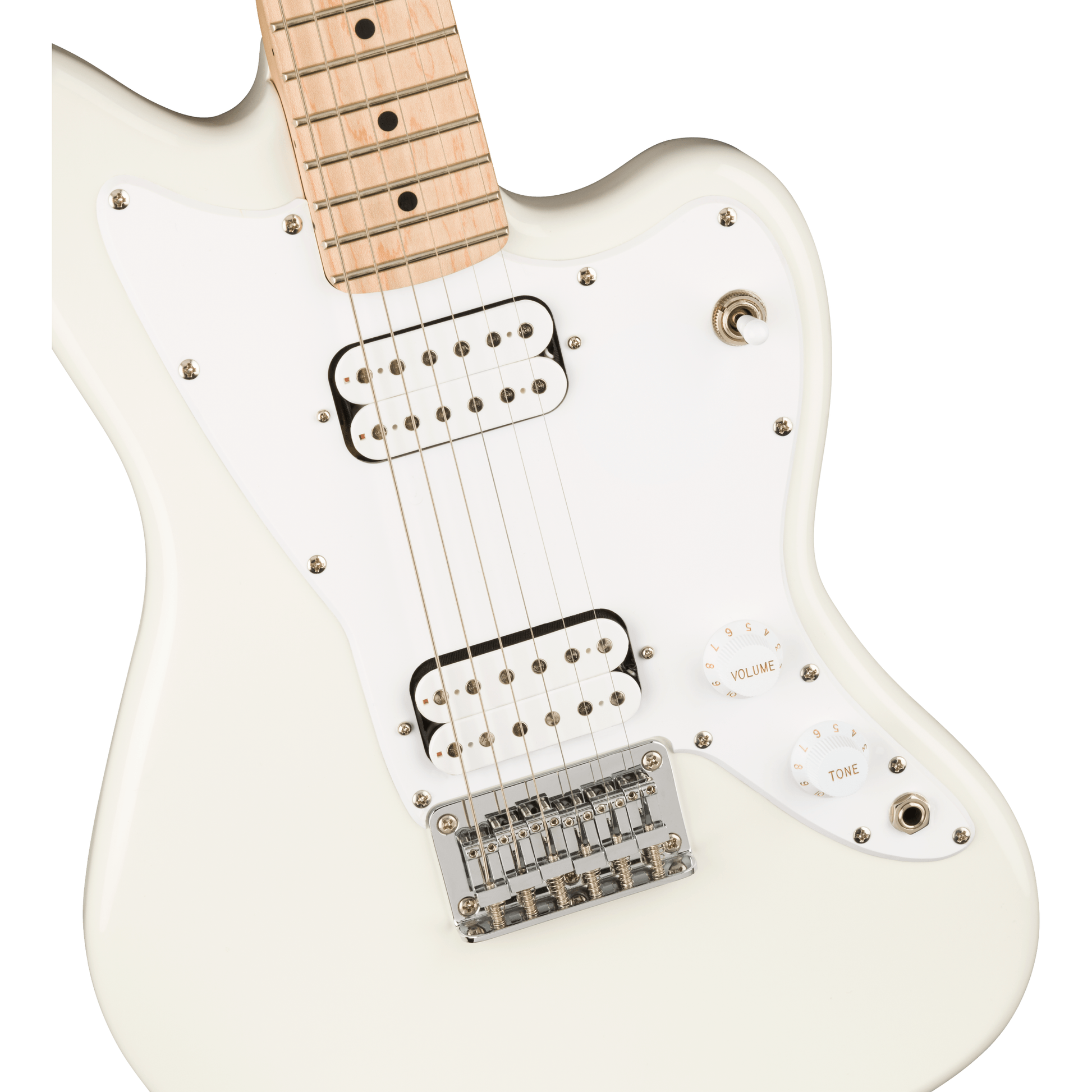 Fender Squier Mini Jazzmaster | Olympic White | 3/4 Size with Maple Fingerboard