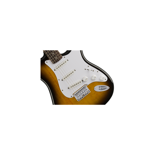 Fender Squier Bullet Stratocaster HT | Brown Sunburst | Electric Guitar with Poplar Body | Maple Neck Indian Laurel Fingerboard | 3 Single-coil Pickups | Hardtail Bridge