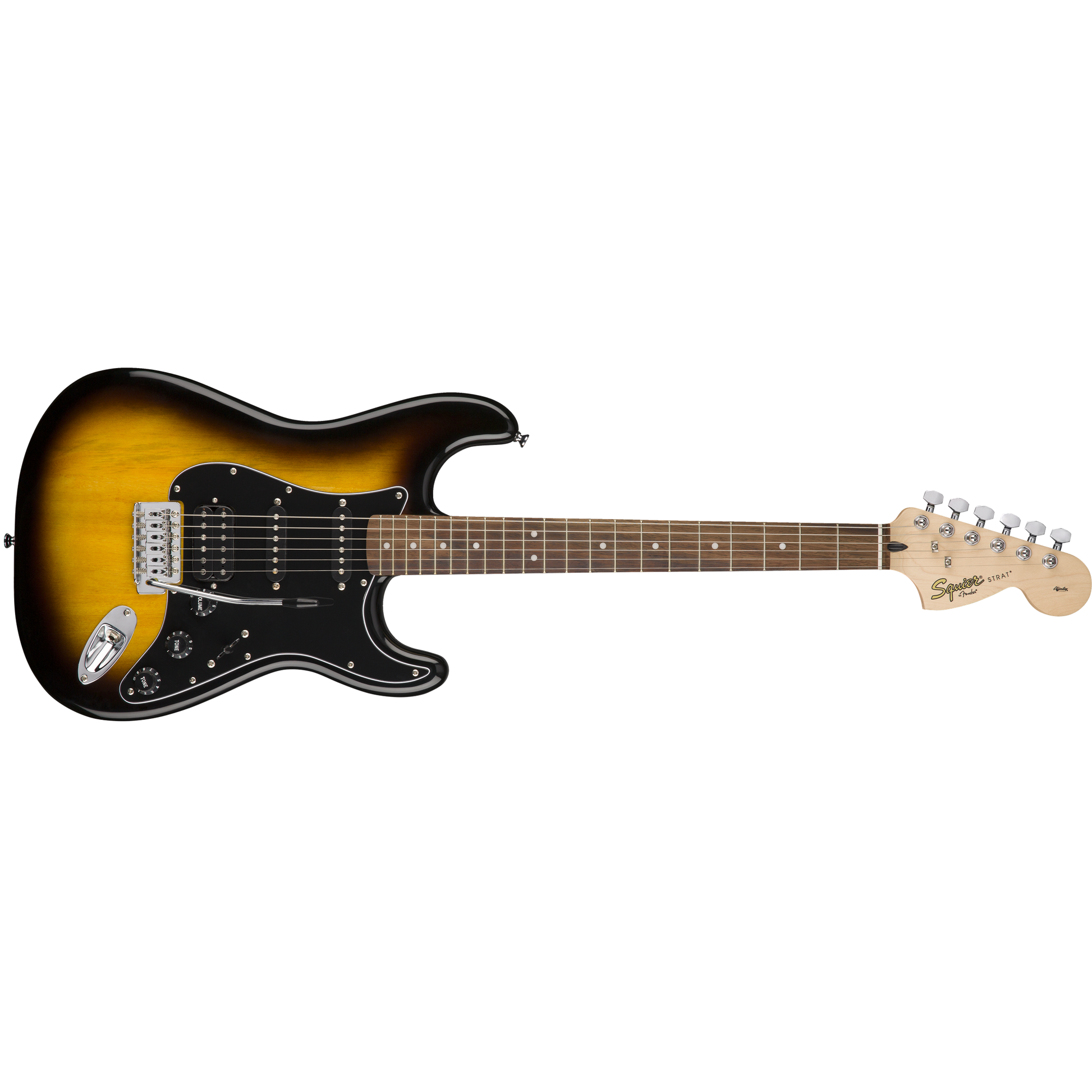 Affinity Series™ Stratocaster ® HHS, Laurel Fingerboard, Black Pickguard, Brown Sunburst Electric Guitar by Fender