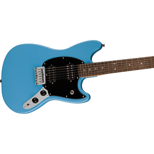 Squier Sonic Mustang HH Electric Guitar | Laurel Fingerboard | Black Pickguard | California Blue