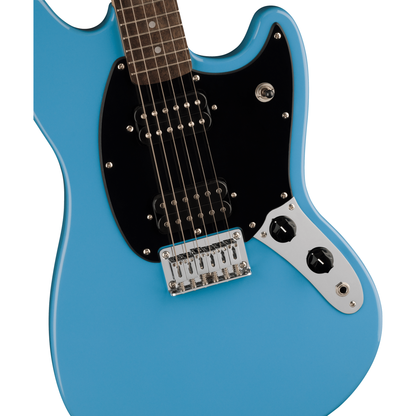 Squier Sonic Mustang HH Electric Guitar | Laurel Fingerboard | Black Pickguard | California Blue