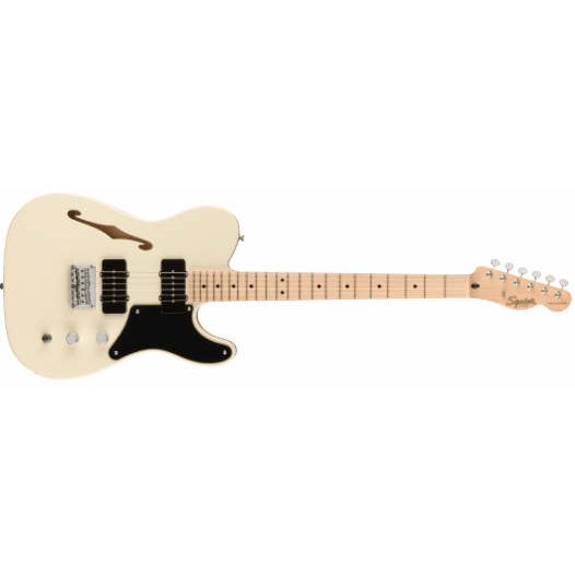 Paranormal Carbronita Telecaster® Thinline by Fender | Maple Fingerboard | Olympic White