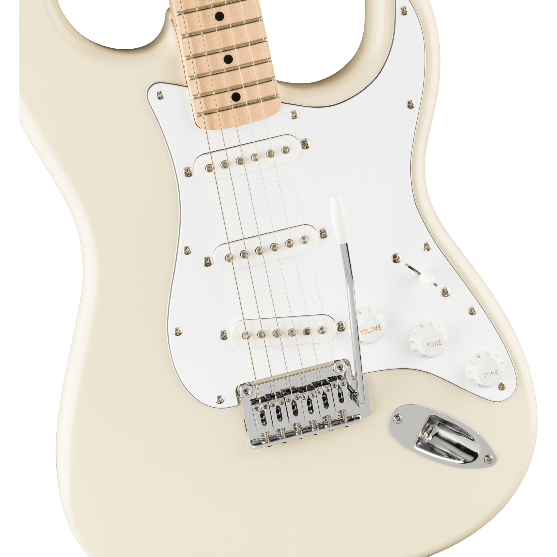 Affinity Series™ Stratocaster ®, Maple Fingerboard, White Pickguard, Olympic White Electric Guitar by Fender