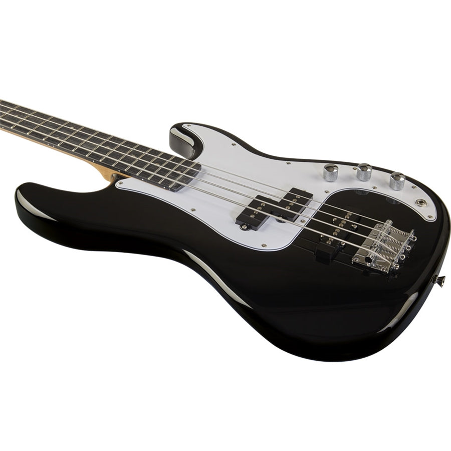 EKO VPJ280 Bass Guitar | Black | 2 Pickups | Perfect Beginner Bass