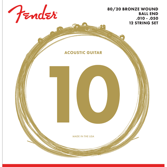 Fender 12 String Guitar Acoustic Guitar Set | 70-12L  .010 -.050 | By Fender