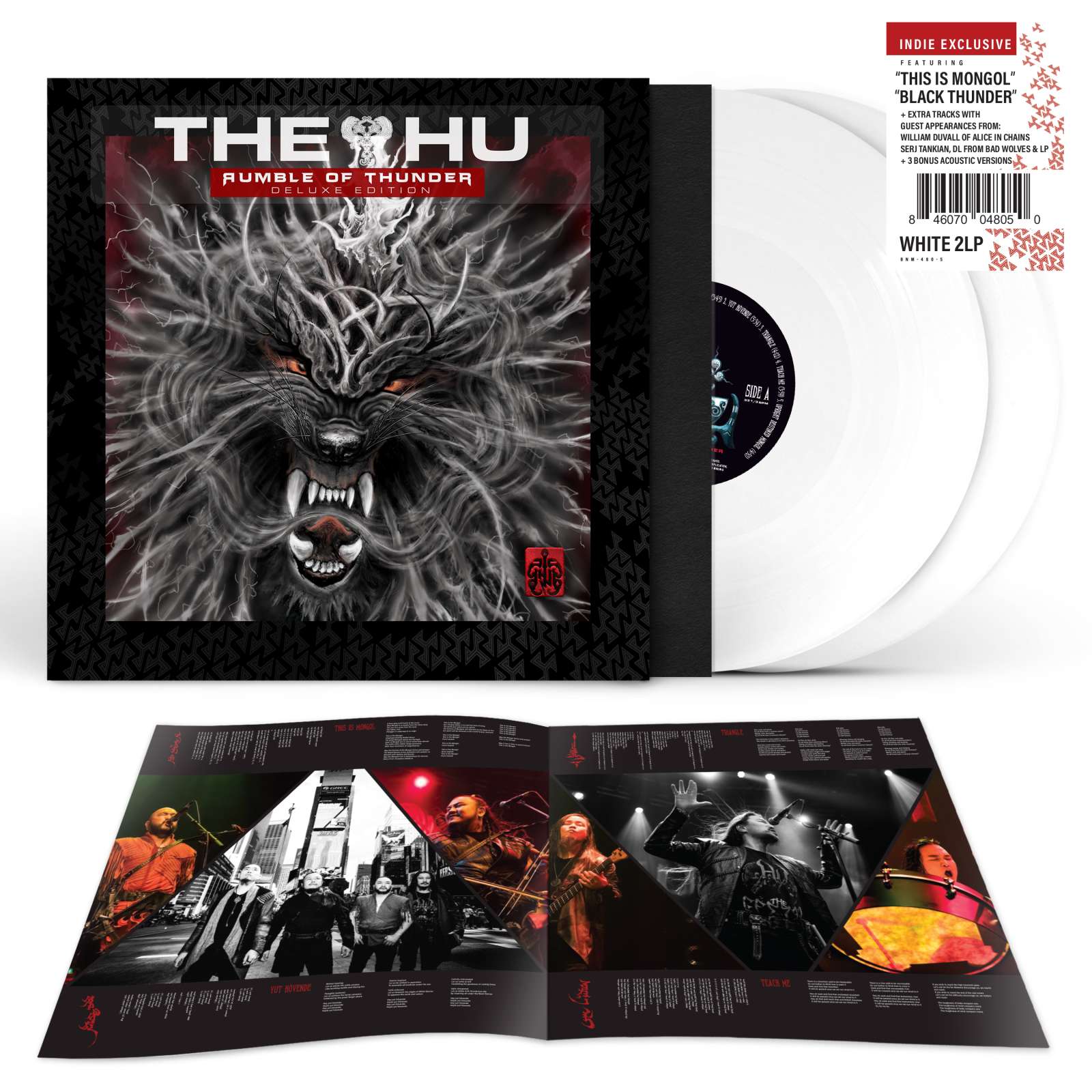 The Hu (Mongolia): Rumble Of Thunder | Limited Indie Deluxe Edition | Solid White 2-Vinyl Records | LP