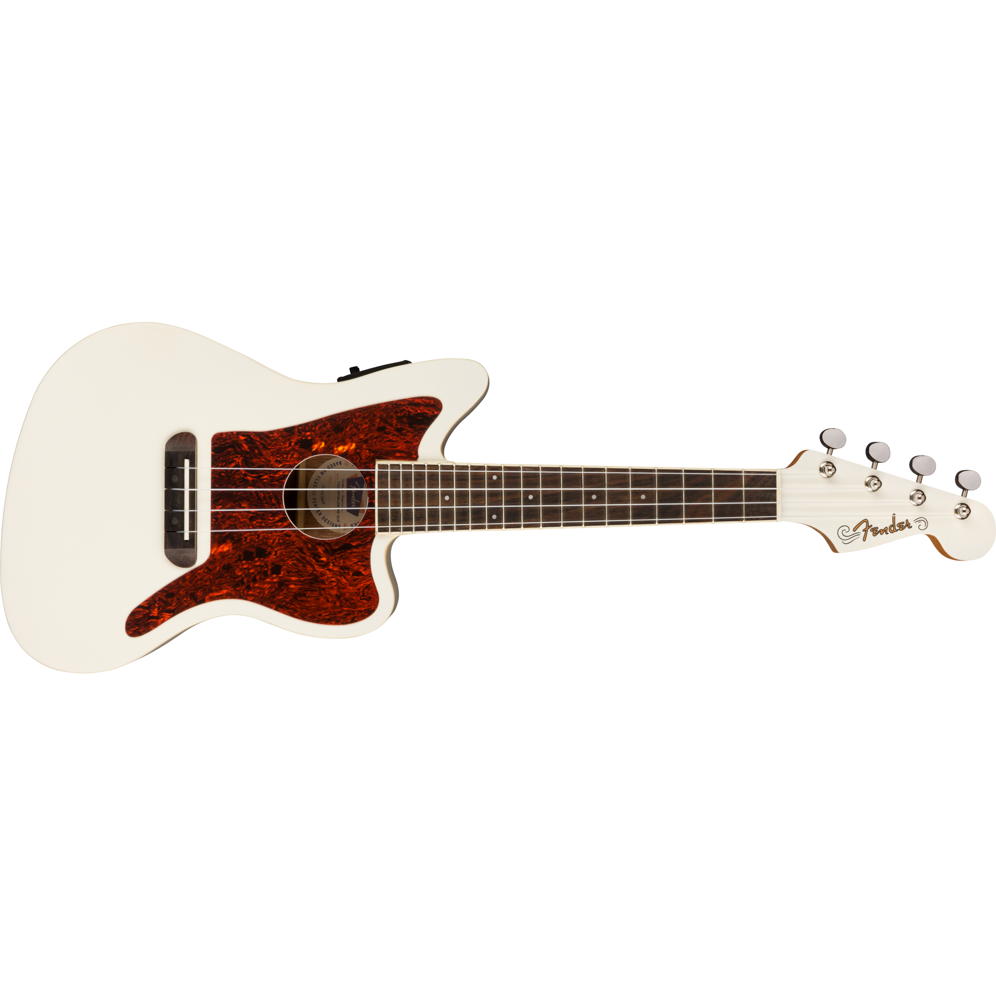 Fender Fullerton Jazzmaster Ukulele in Olympic White