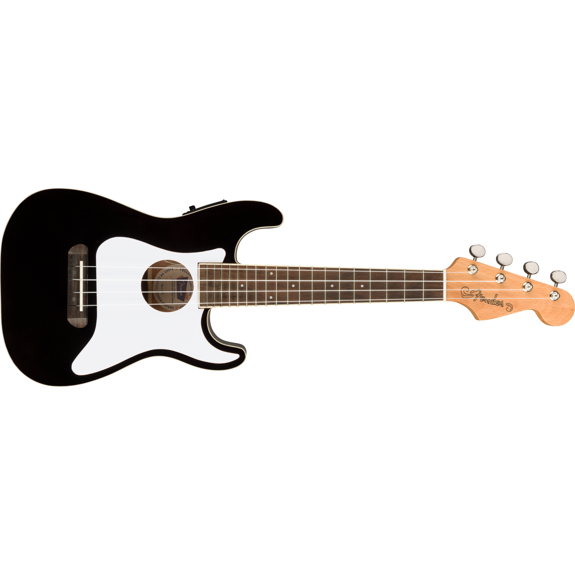 Fender Fullerton Stratocaster Ukulele in Black