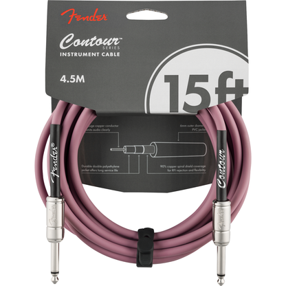 Fender Contour Series Instrument Cable 4.5m | Burgundy Mist