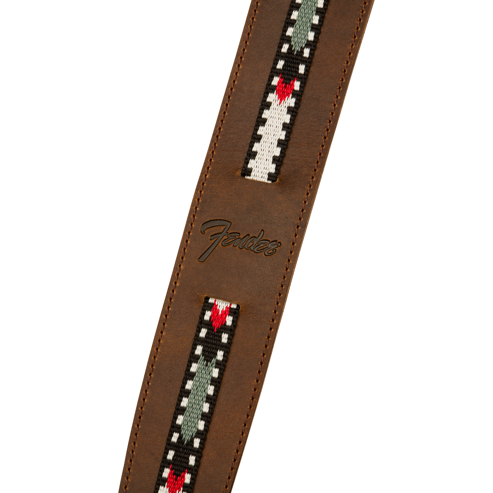 Fender Paramount Leather Strap for Acoustic Guitar | Brown