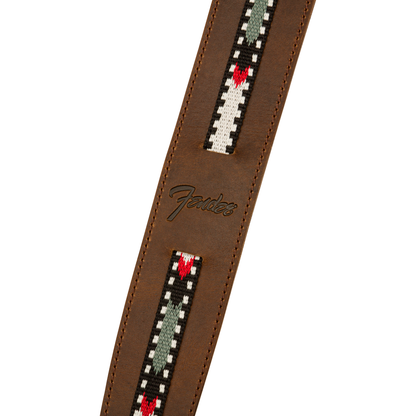 Fender Paramount Leather Strap for Acoustic Guitar | Brown