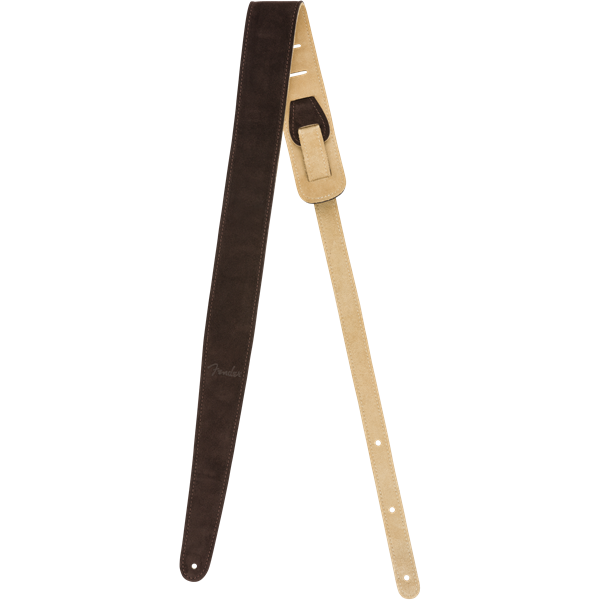 Fender Reversible Suede Strap for Guitar and Bass | Brown and Tan