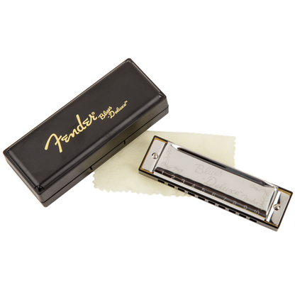 Blues Deluxe Harmonica by Fender | Key of B Flat