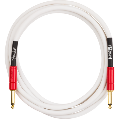Fender John 5 Signature 3m Instrument Cable | White and Red