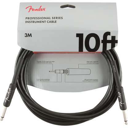 Fender Professional Series Instrument Cable 3m | Black