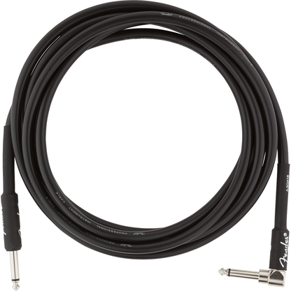 Fender Professional Series Instrument Cable 3m | Angled Jack | Black