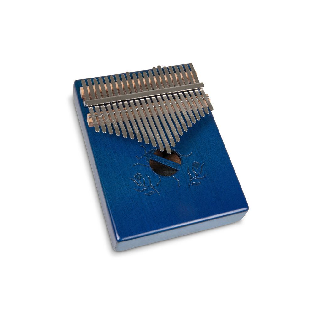 PURE GEWA Acoustic KALIMBA / Mbira / Thumb piano | 21 keys | Beetle | F835552 | Blue