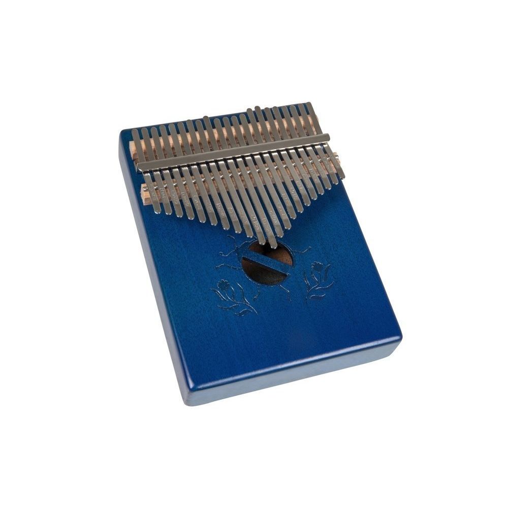 PURE GEWA Acoustic KALIMBA / Mbira / Thumb piano | 21 keys | Beetle | F835552 | Blue