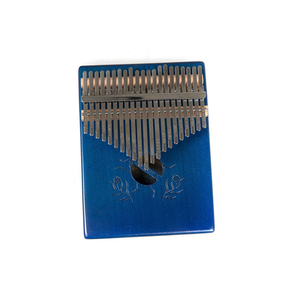 PURE GEWA Acoustic KALIMBA / Mbira / Thumb piano | 21 keys | Beetle | F835552 | Blue