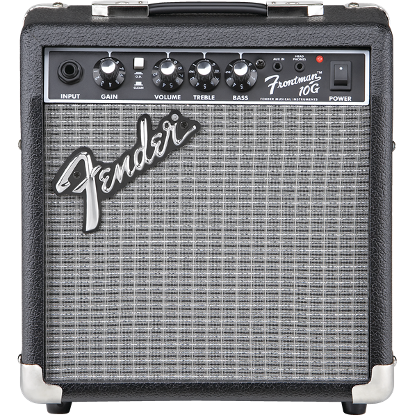 Fender Frontman 10G Guitar Amp | 10 Watts | Clean and Distortion Tones | Headphone Output for Silent Practising | Great for Beginners