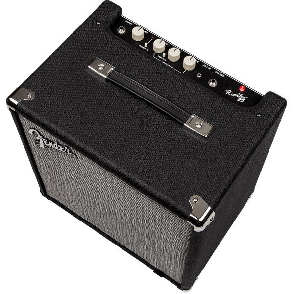 Fender Rumble 25 V3 Bass Amp | Built in Overdrive | EQ Controls | Aux in and Headphone Out