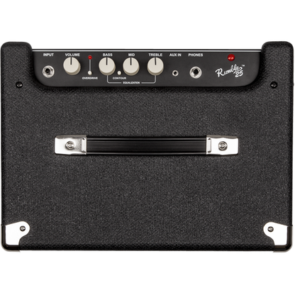 Fender Rumble 25 V3 Bass Amp | Built in Overdrive | EQ Controls | Aux in and Headphone Out