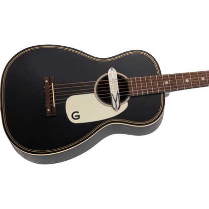 Gretsch® G9520E Gin Rickey ™ 24” Acoustic/Electric Guitar with Soundhole Pickup |Basswood Body | Walnut Fingerboard |Colour Smokestack Black | Non Cutaway