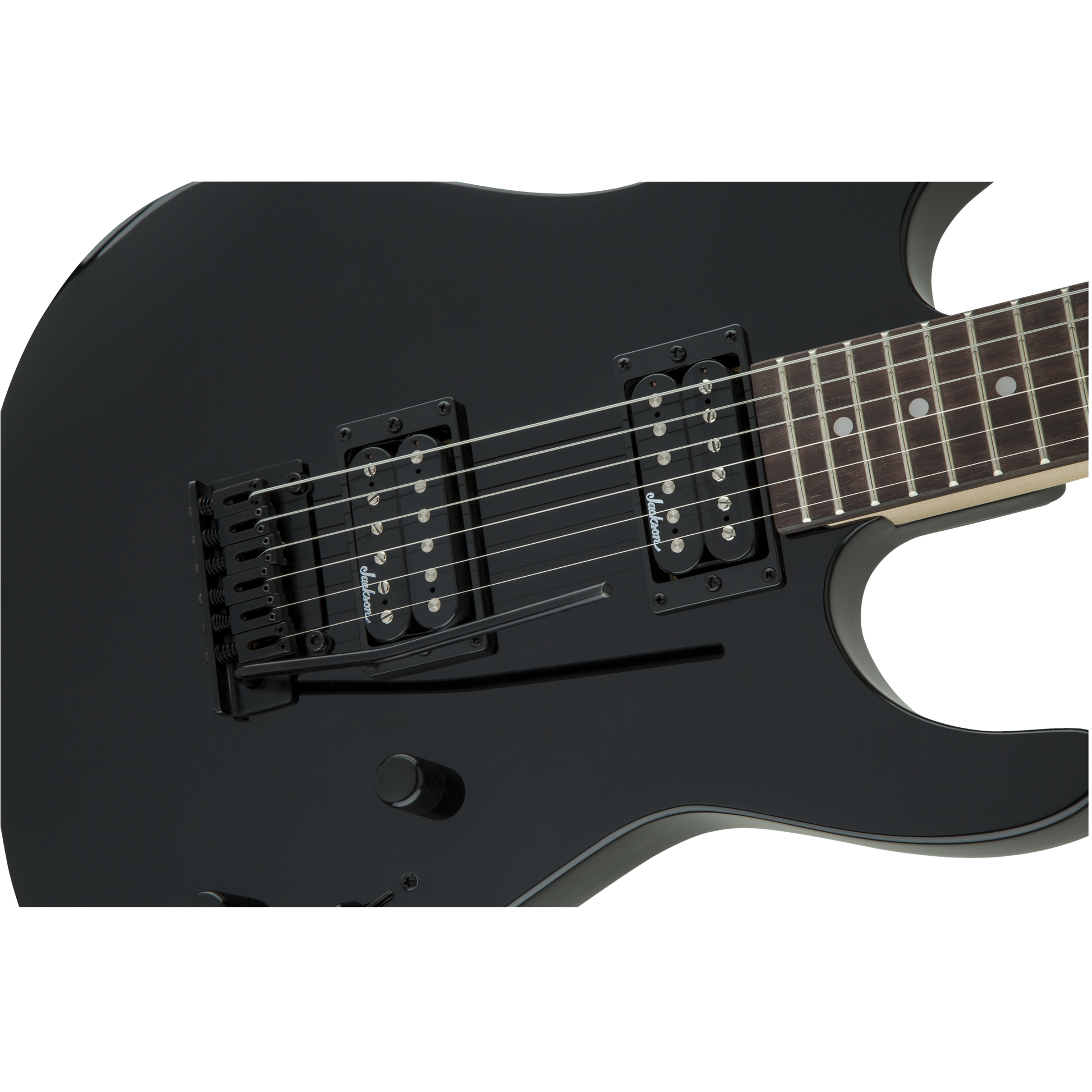Jackson JS11 Dinky | Gloss Black with Amaranth Fretboard
